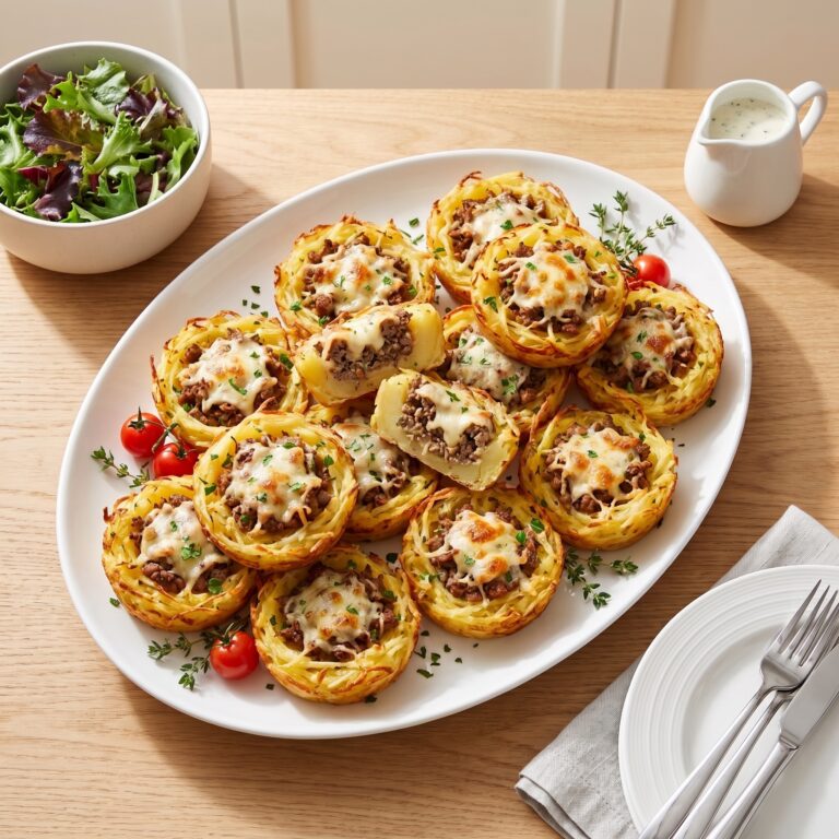 Potato Nests with Meat Recipe