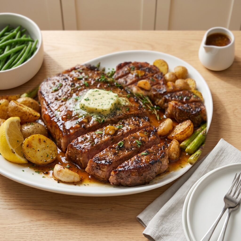 Honey Garlic Beef Steaks Recipe