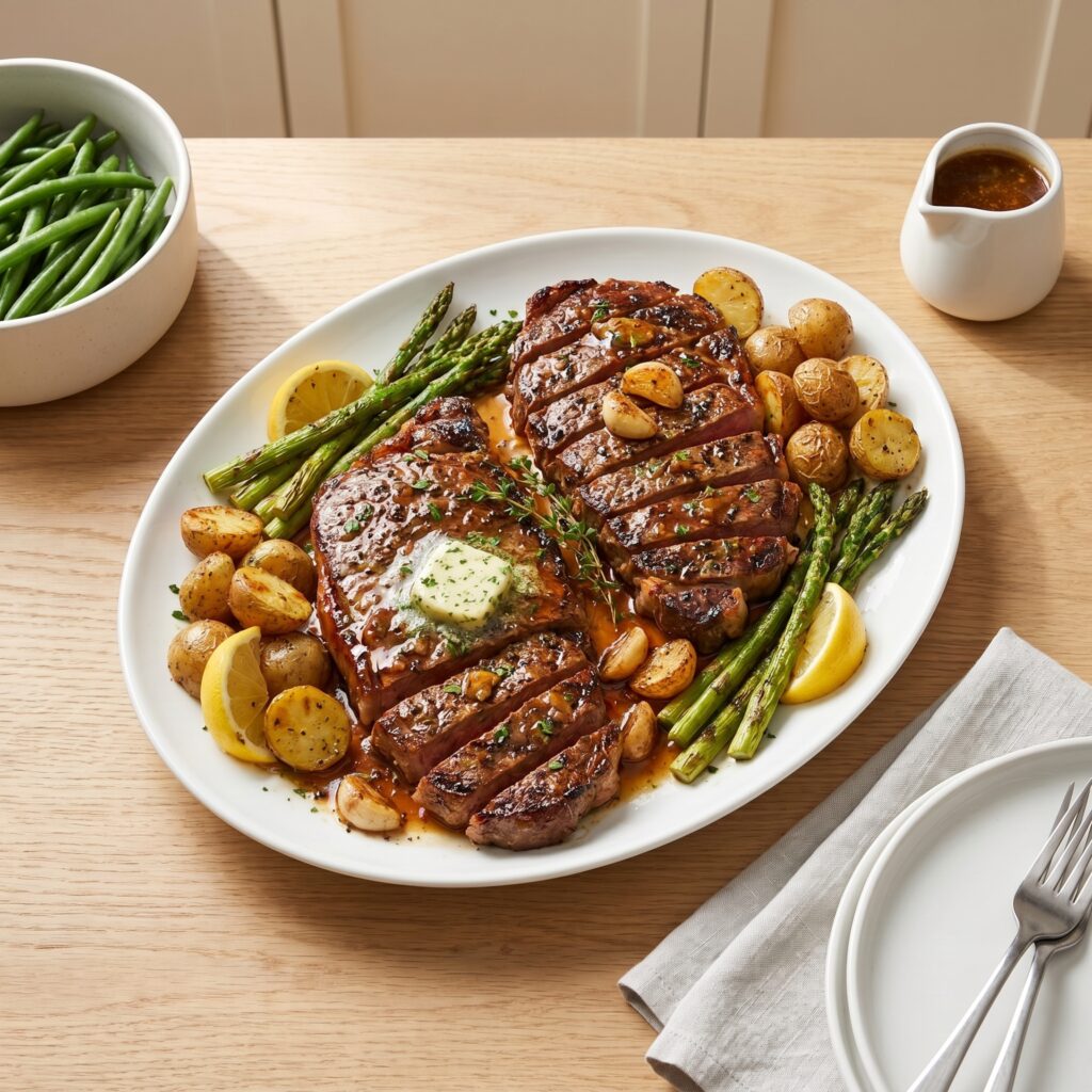 Honey Garlic Beef Steaks Recipe