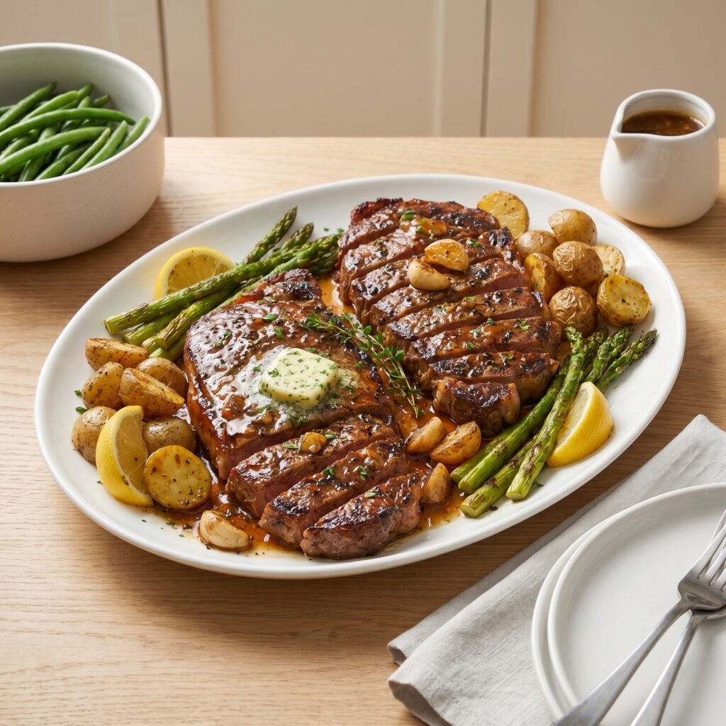 Honey Garlic Beef Steaks Recipe