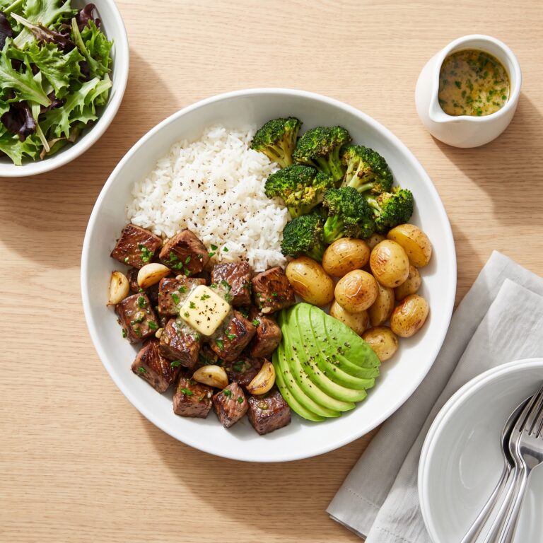 Garlic Butter Steak Bowl Recipe