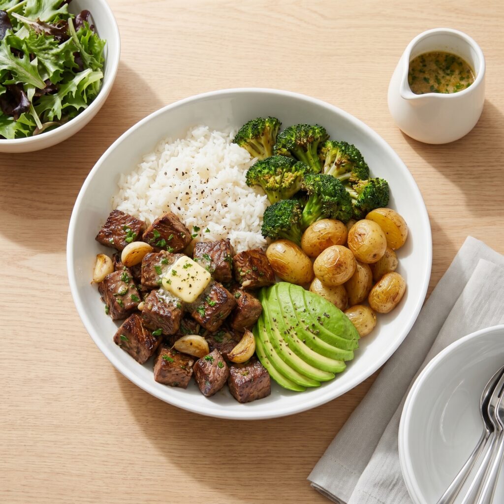 Garlic Butter Steak Bowl Recipe