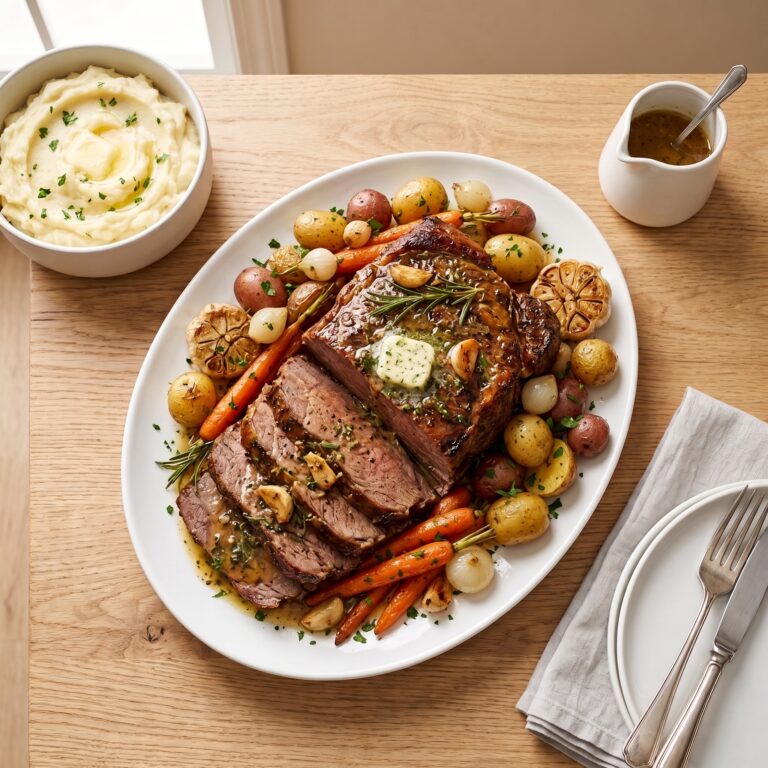 Garlic Herb Pot Roast Recipe