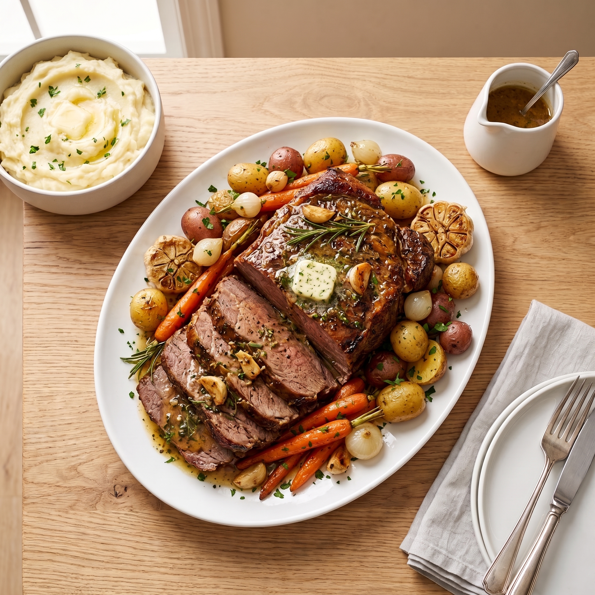 Garlic Herb Pot Roast Recipe